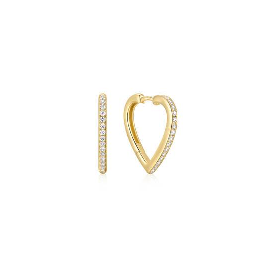  Starlit Drops - Earrings - Silver / 14kt GP - Zirconia - 2cm